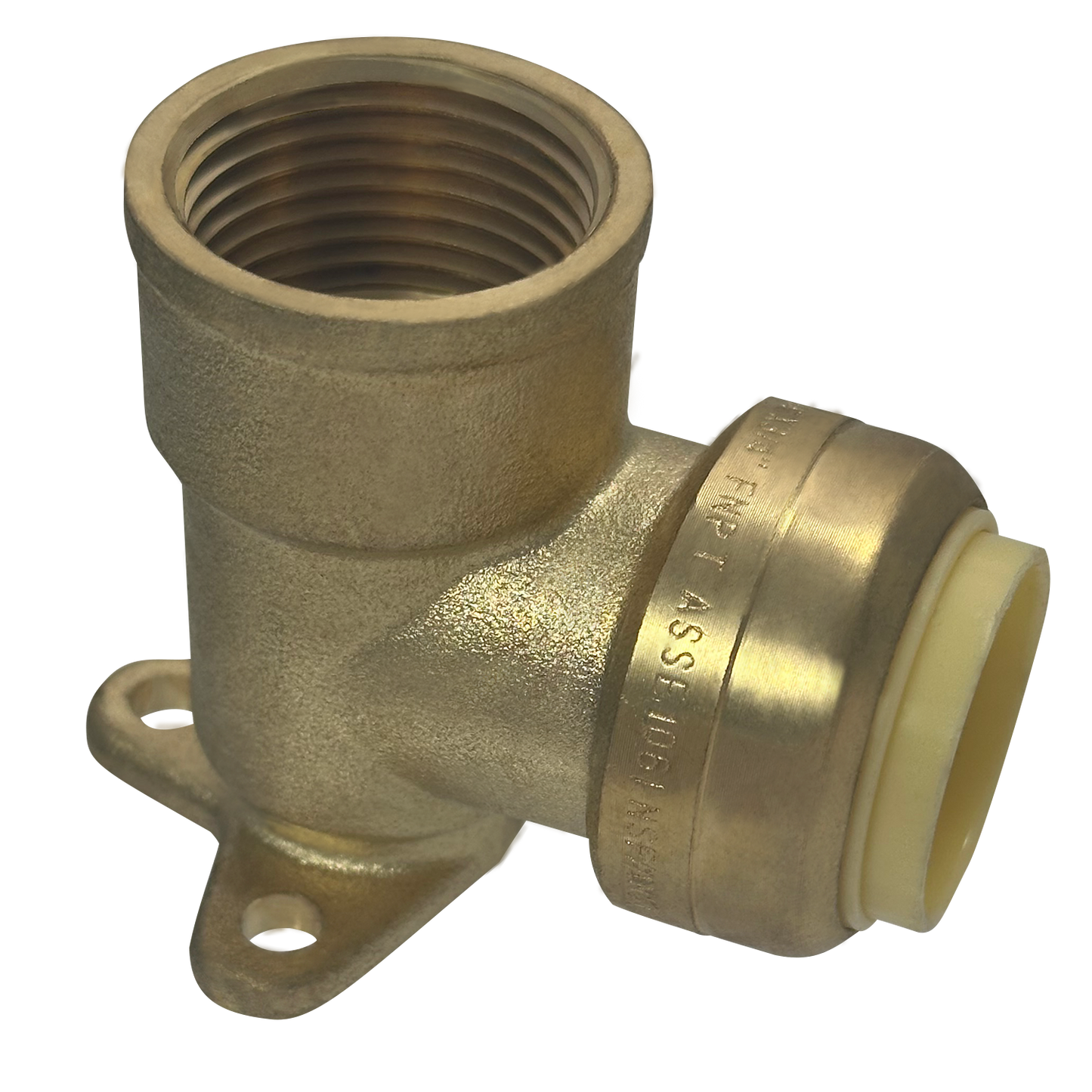 Push Fit Female Elbow with Drop Ear Measuring Push Fit 1/2" x 1/2" Female Elbow with Drop Ear Specifically Push Fit Female Elbow with Drop Ear