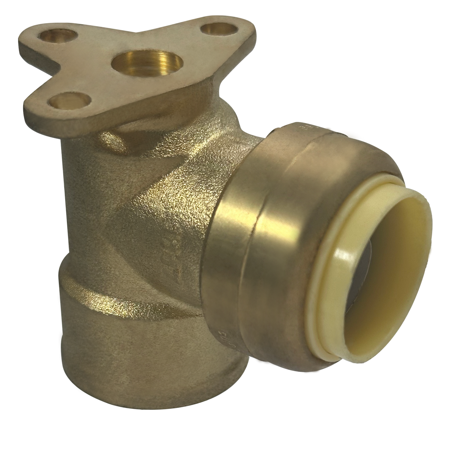 Push Fit Female Elbow with Drop Ear Measuring Push Fit 3/4" x 3/4" Female Elbow with Drop Ear Specifically Push Fit Female Elbow with Drop Ear