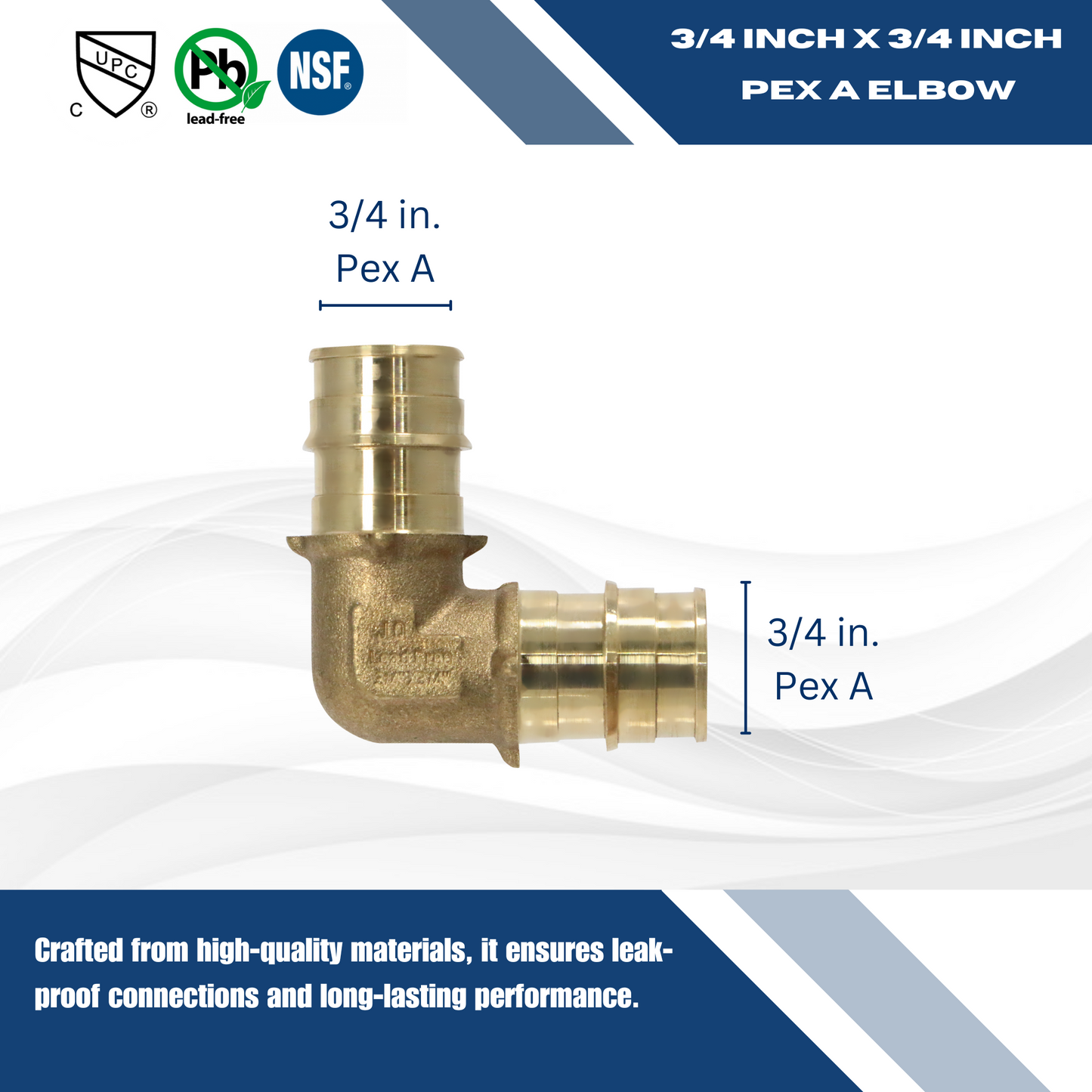 Pex-A Expansion Elbow Measuring Pex A 3/4" x 3/4" elbow Specifically Pex A Elbow