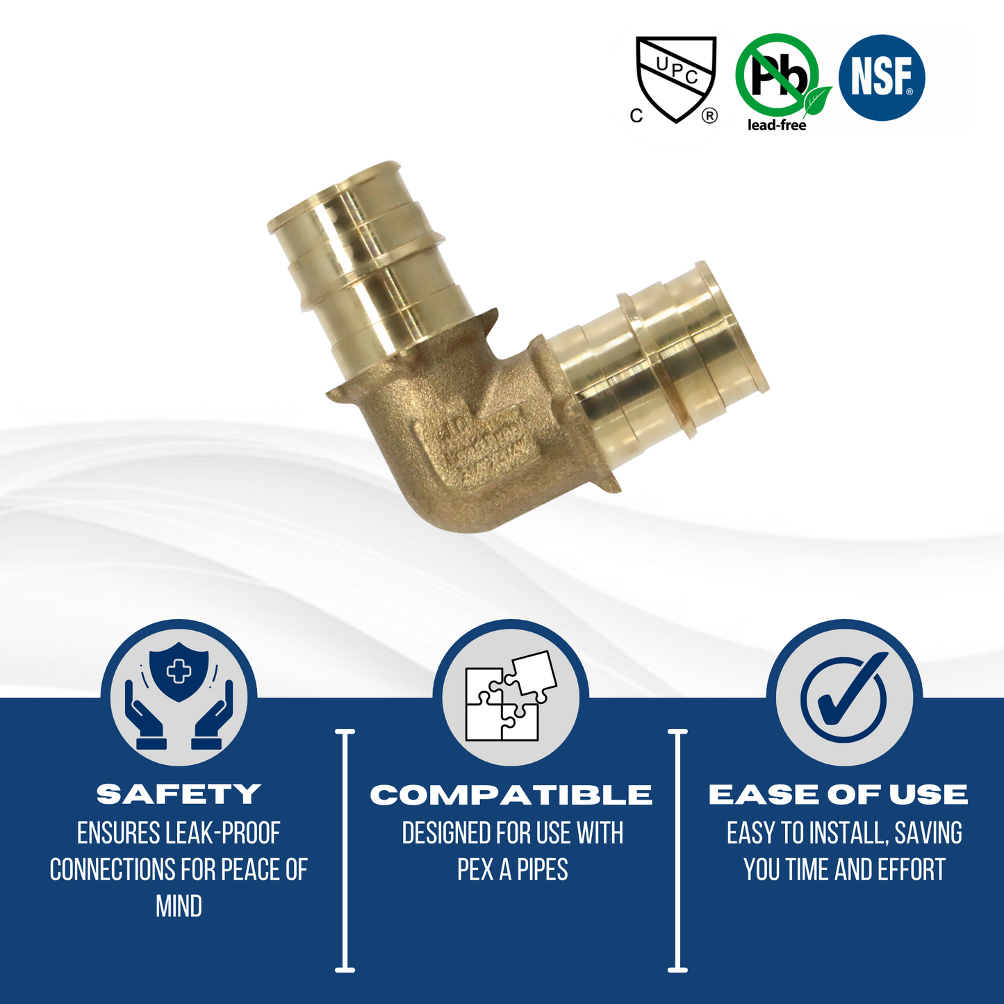 Pex-A Expansion Elbow Measuring Pex A 1/2" x 1/2" Elbow Specifically Pex A Elbow