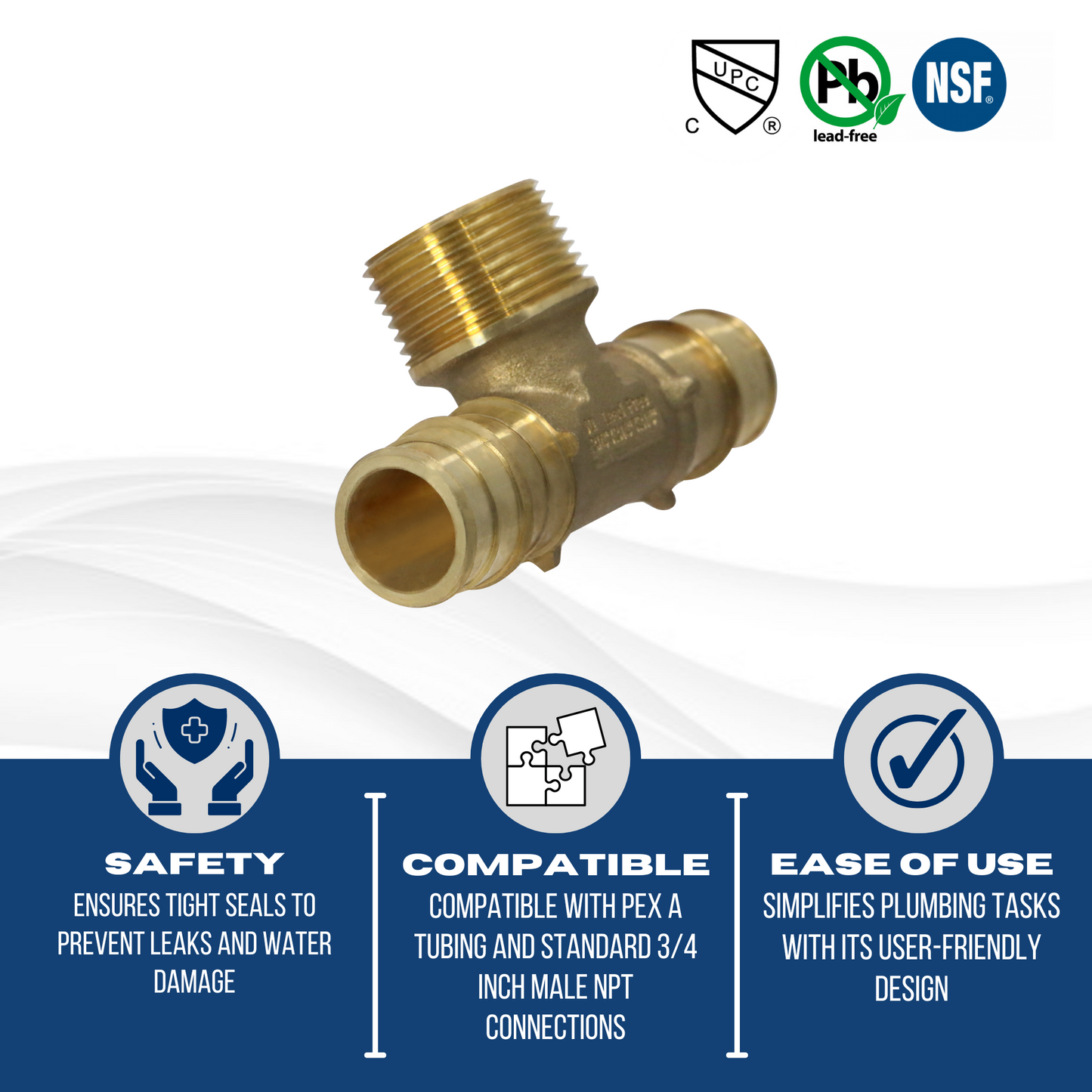 Pex-A Expansion FNPT Measuring Pex A 1/2" x 1/2" Female NPT Specifically Pex A Female NPT