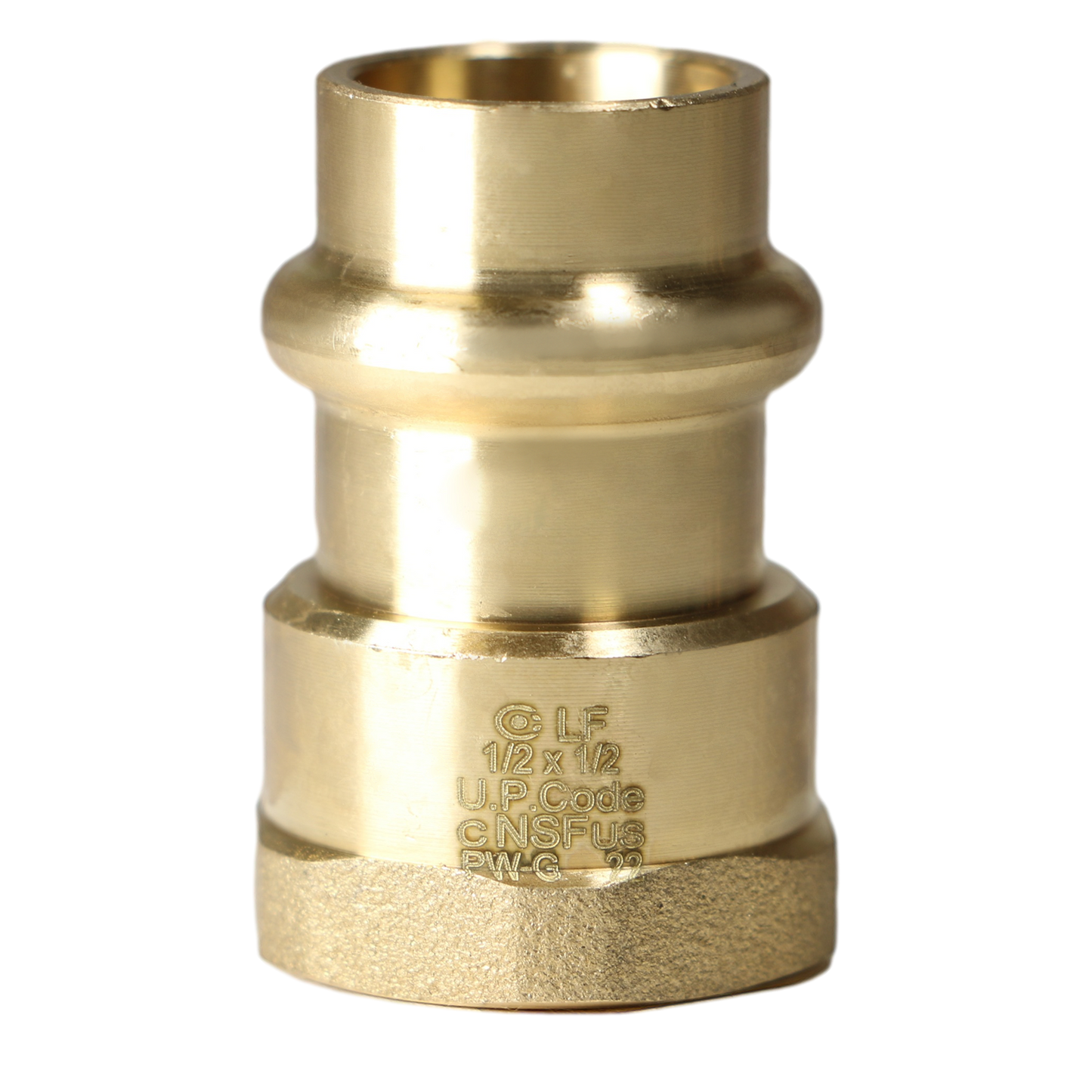 Press Female NPT Adapter Measuring 1/2 Press Inch x 1/2 Inch Female NPT Adapter Specifically Press Female NPT Adapter