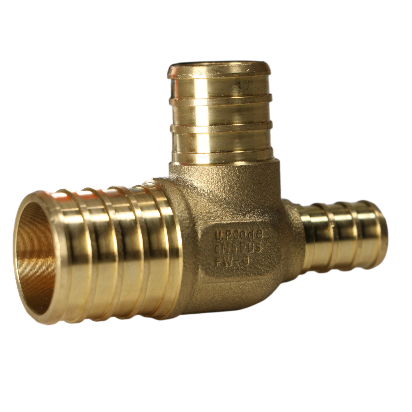 Measuring Barb Crimp Pex 3/4" x 1/2" x 3/4" Reducing Tee Specifically