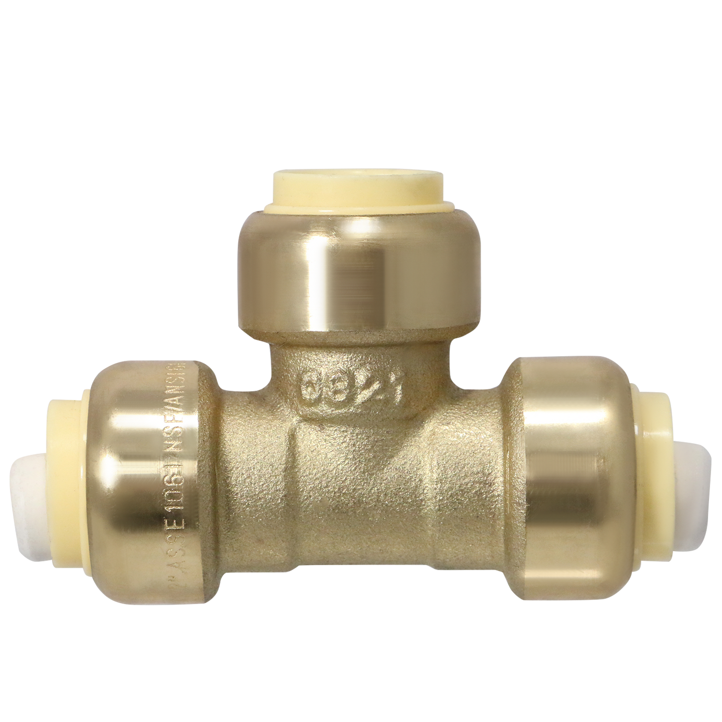 1/2" x 1/2" x 1/2" Push Fit Tee Push to Connect Tee Push Fit 1/2 inch Elbow with Drop Ear Push to Connect Elbow with Drop Ear Measuring 1/2 inch x 1/2 inch x 1/2 inch Specifically Push Fit TeePush Fit Elbow
