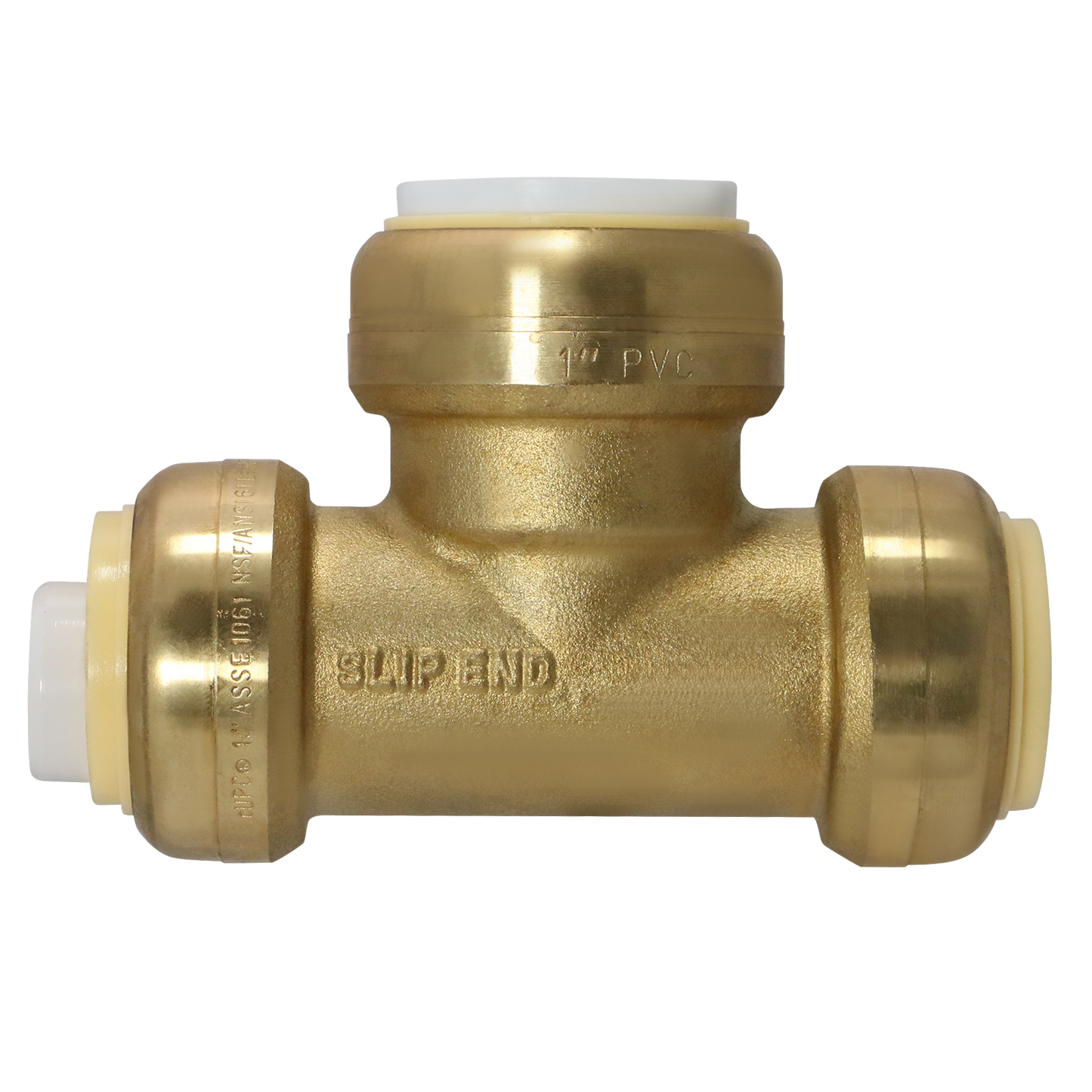 1" CTS x 1" CTS x 1" PVC Push Fit Tee Push To Connect Tee Measuring 1" CTS x 1" CTS x 1" PVC Specifically Push Fit PVC to CTS TeePush Fit Plastic Coupling