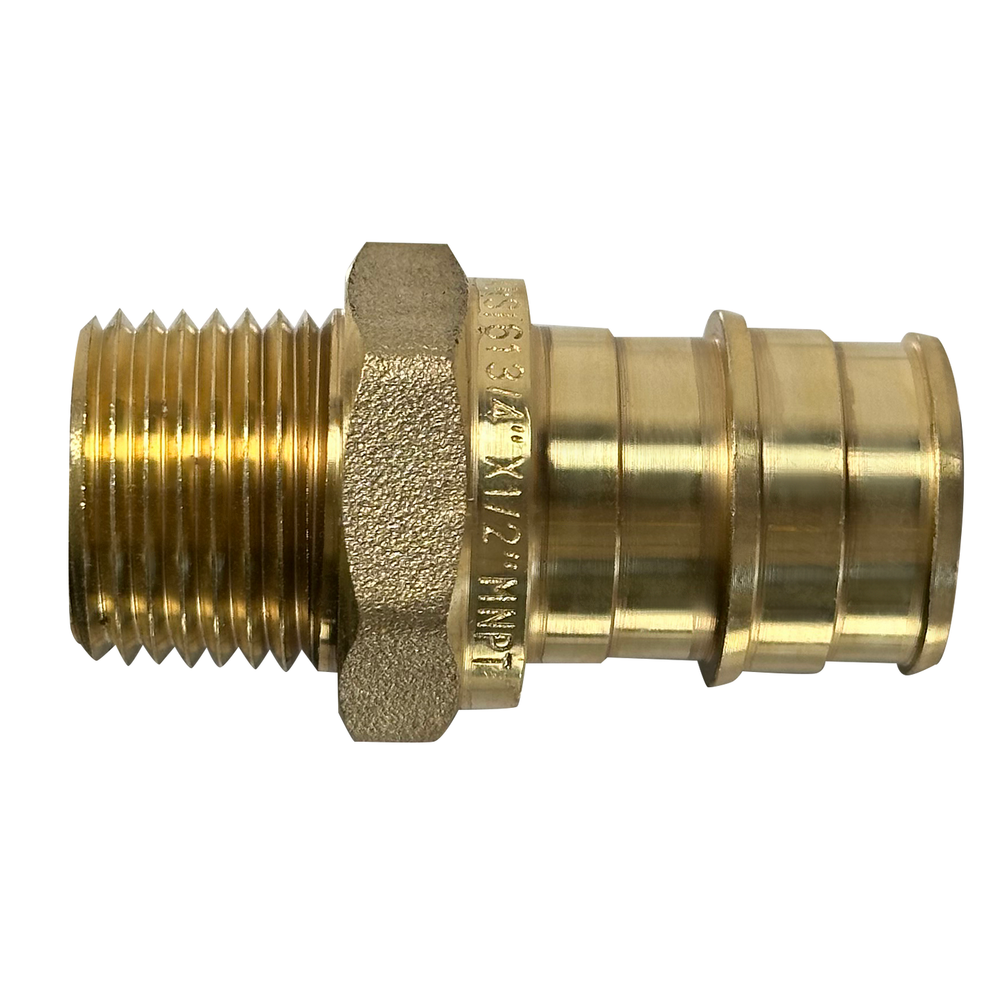 Pex-A Expansion Reducing MNPT Measuring Pex A 3/4" x 1" Male NPT Specifically Pex A Male NPT