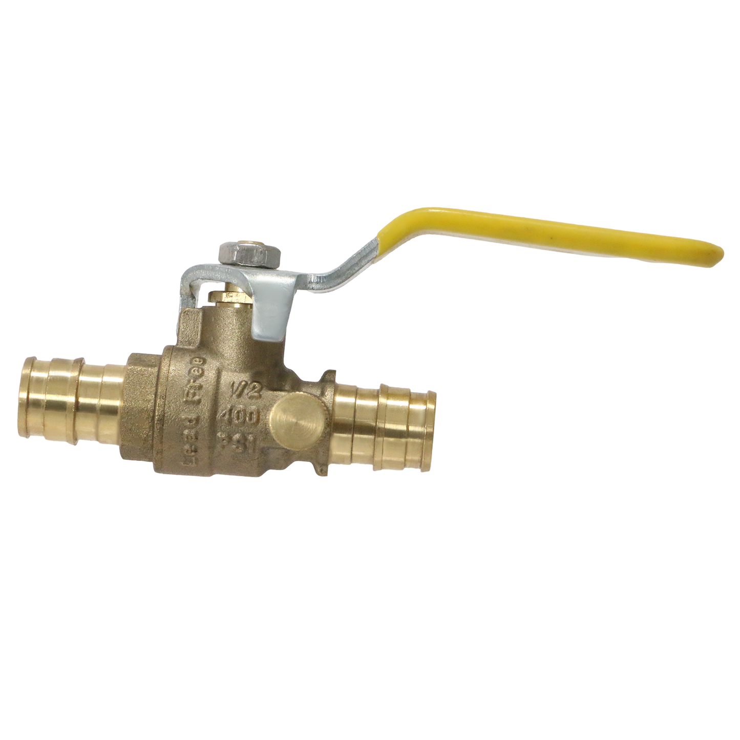 Pex-A Expansion Ball Valve with Drain Measuring Pex A 1/2" x 1/2" Ball Valve with Drain Specifically Pex A Ball Valve with Drain