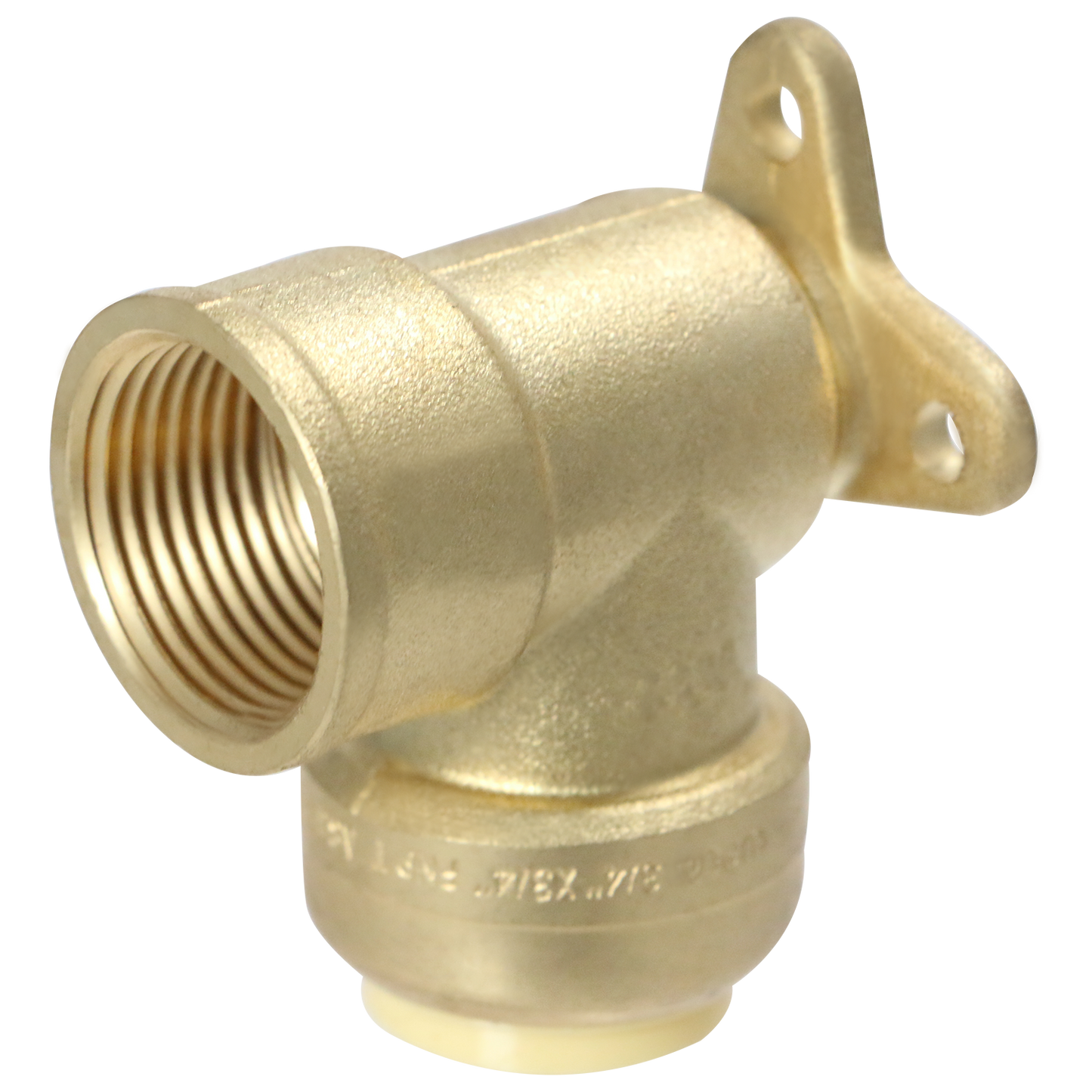 Push Fit Female Elbow with Drop Ear Measuring Push Fit 1/2" x 1/2" Female Elbow with Drop Ear Specifically Push Fit Female Elbow with Drop Ear