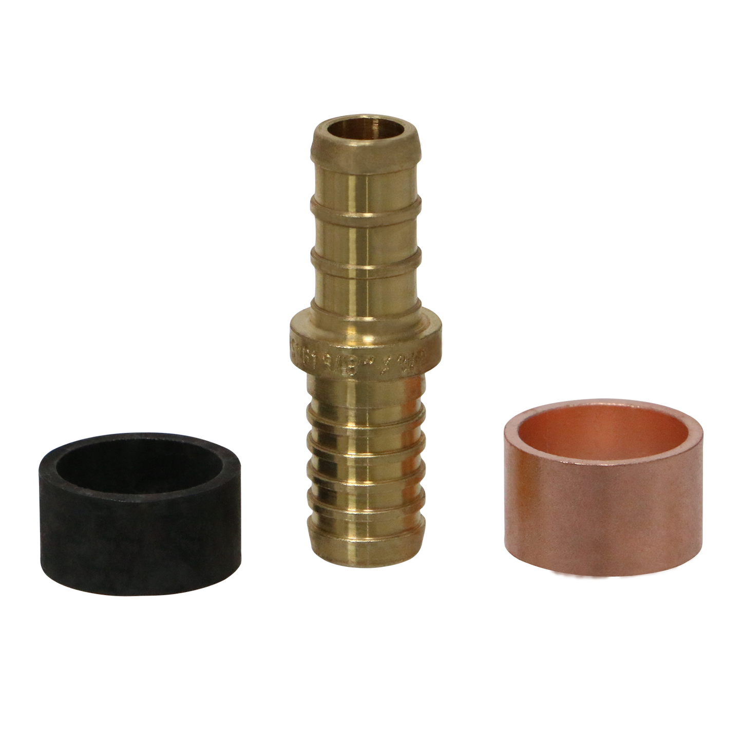 Pex PB (polybutylene) Slicing coupling with ring Measuring Pex 3/8" x 3/8" PB (polybutylene) Slicing coupling with ring Specifically Pex PB Slicing Coupling with Ring
