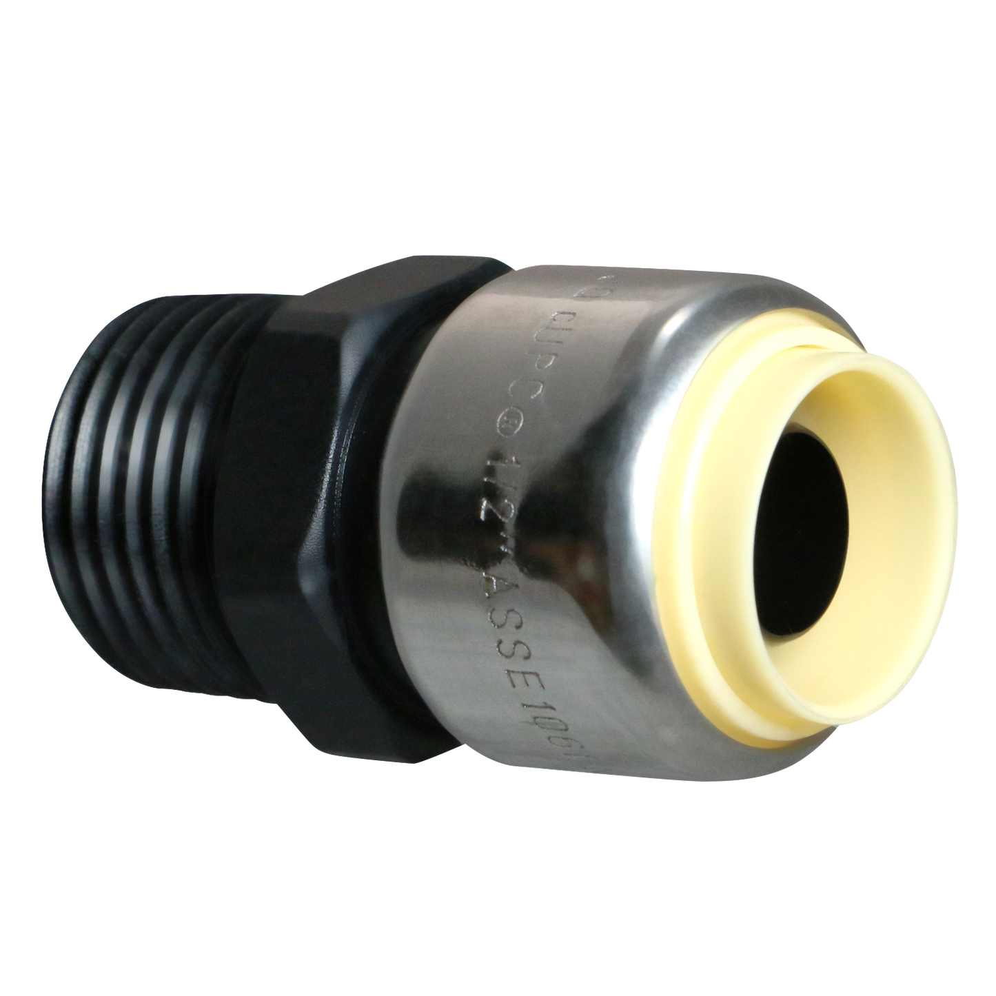 1/2" Push Fit Male Adapter Push To Connect Adapter PPSU Plastic 1/2" Push Fit Cap Push To Connect Cap PPSU Plastic Measuring 1/2" Specifically Push Fit Plastic AdapterPush Fit Plastic Cap