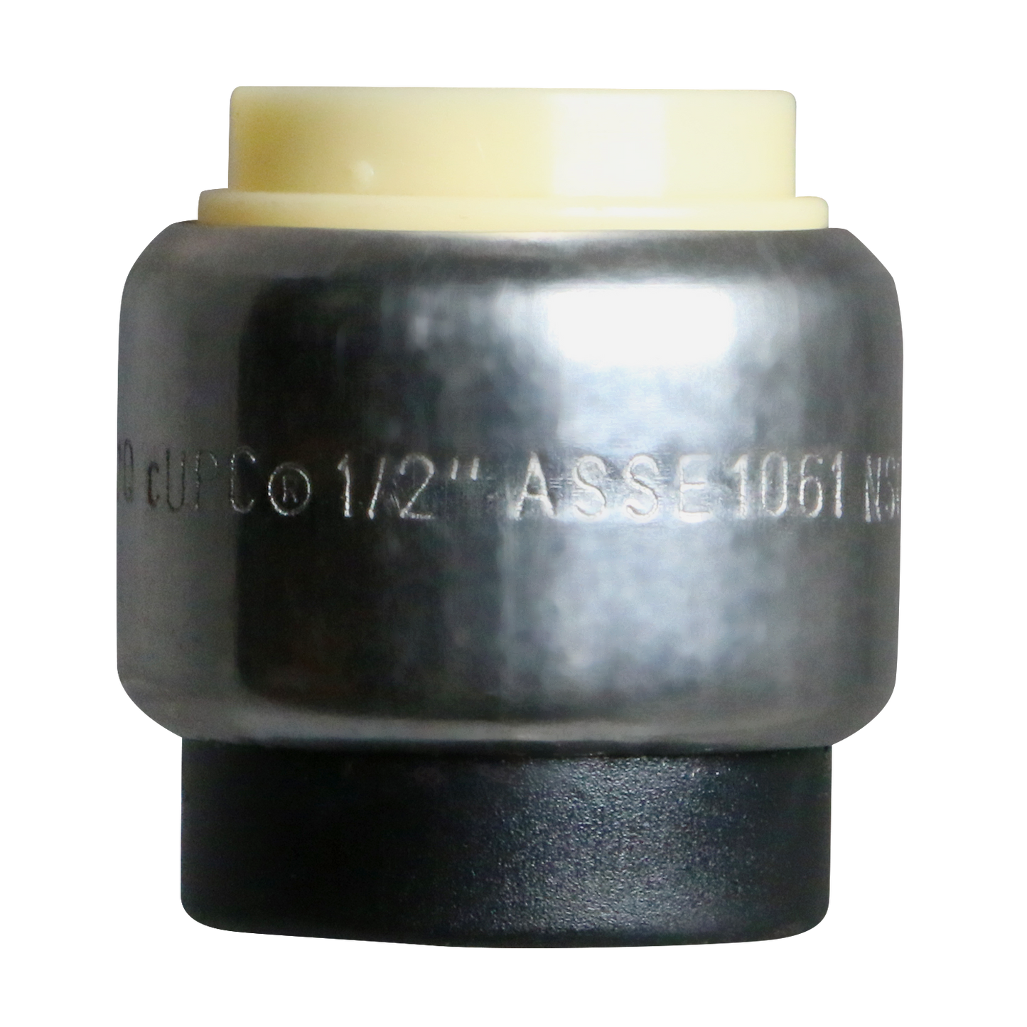 1/2" Push Fit Cap Push To Connect Cap PPSU Plastic 3/4" Push Fit Tee Push To Connect Tee PPSU Plastic Measuring 1/2" Specifically Push Fit Plastic CapPush Fit Plastic Tee
