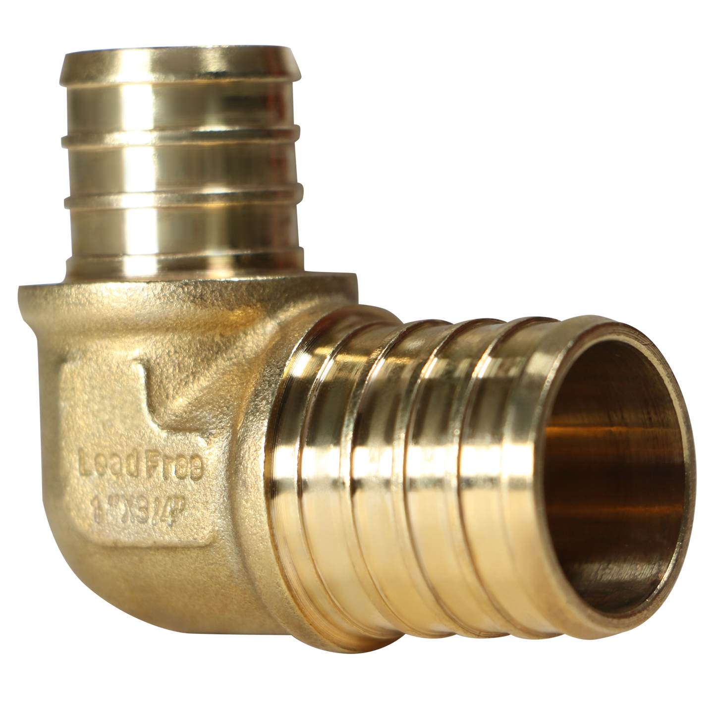 Pex Barb Crimp Reducing Elbow Measuring 1" x 3/4" Pex B Elbow Specifically Pex Barb Crimp Elbow