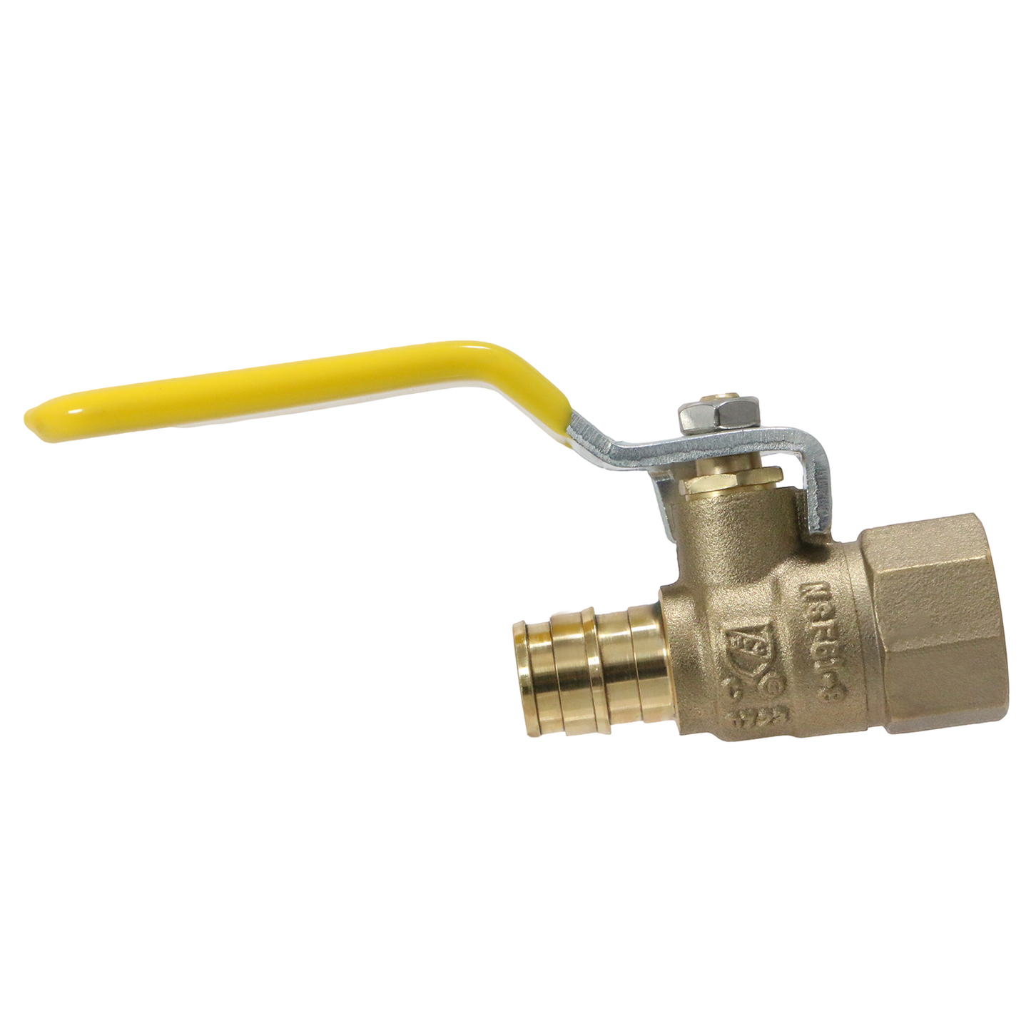 Pex-A Expansion FNPT Ball Valve Measuring Pex A 1/2" x 1/2" Female NPT Ball Valve Specifically Pex A Female NPT Ball Valve