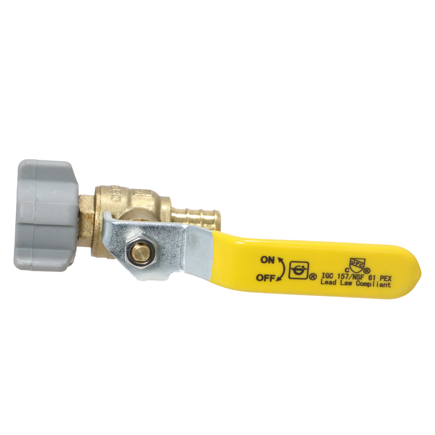 Pex Barb Crimp Swivel Ball Valve Measuring Pex 1/2" x 1/2" Swivel Ball Valve Specifically Pex Ball Valve