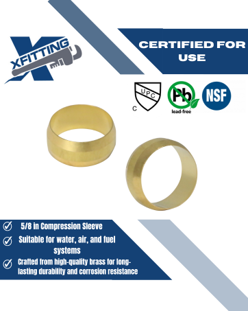 Compression Sleeve 5/8 Compression Ring Measuring 5/8" Specifically Compression Ring