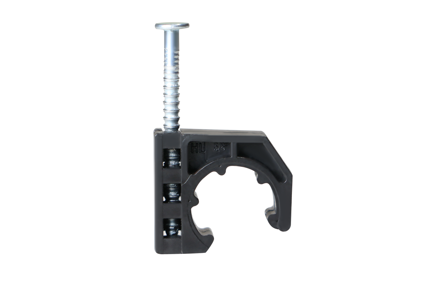 J-Hook with Nail For Pex Tubing Pipe Support Measuring 3/8" J-Hook with Nail For Pex Tubing Pipe Support Specifically J-Hook with Nail For Pex Tubing Pipe Support