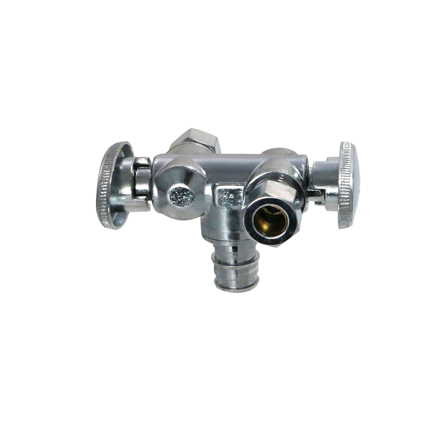 Pex A Expansion Dual OD Compression Straight Valve Measuring Pex Expansion 1/2" x 3/8" OD Compression Dual Valve Specifically Pex A Expansion Valves