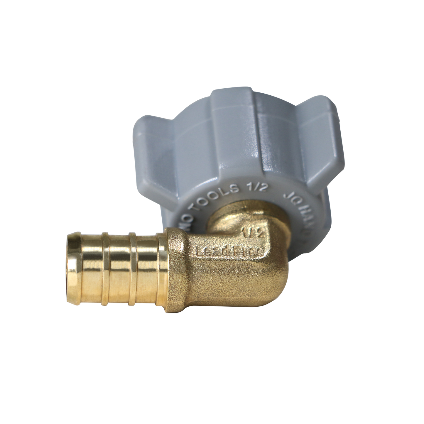 Pex x FNPT Elbow Swivel Adapter Measuring 1/2 Inch Pex x 1/2 Inch FNPT Swivel Elbow Specifically Pex Barb Crimp FNPT