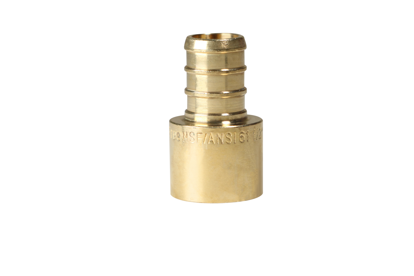 Pex Barb Crimp x Female Sweat Adapter Measuring Pex B 1/2" x 1/2" Female Sweat Adapter Specifically Pex Barb Crimp Female Sweat Adapter