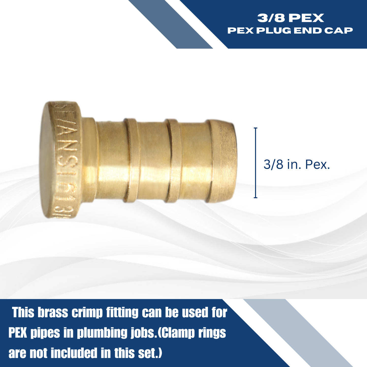 Measuring 1/2" Pex B Plug Specifically Pex Barb Crimp Plug