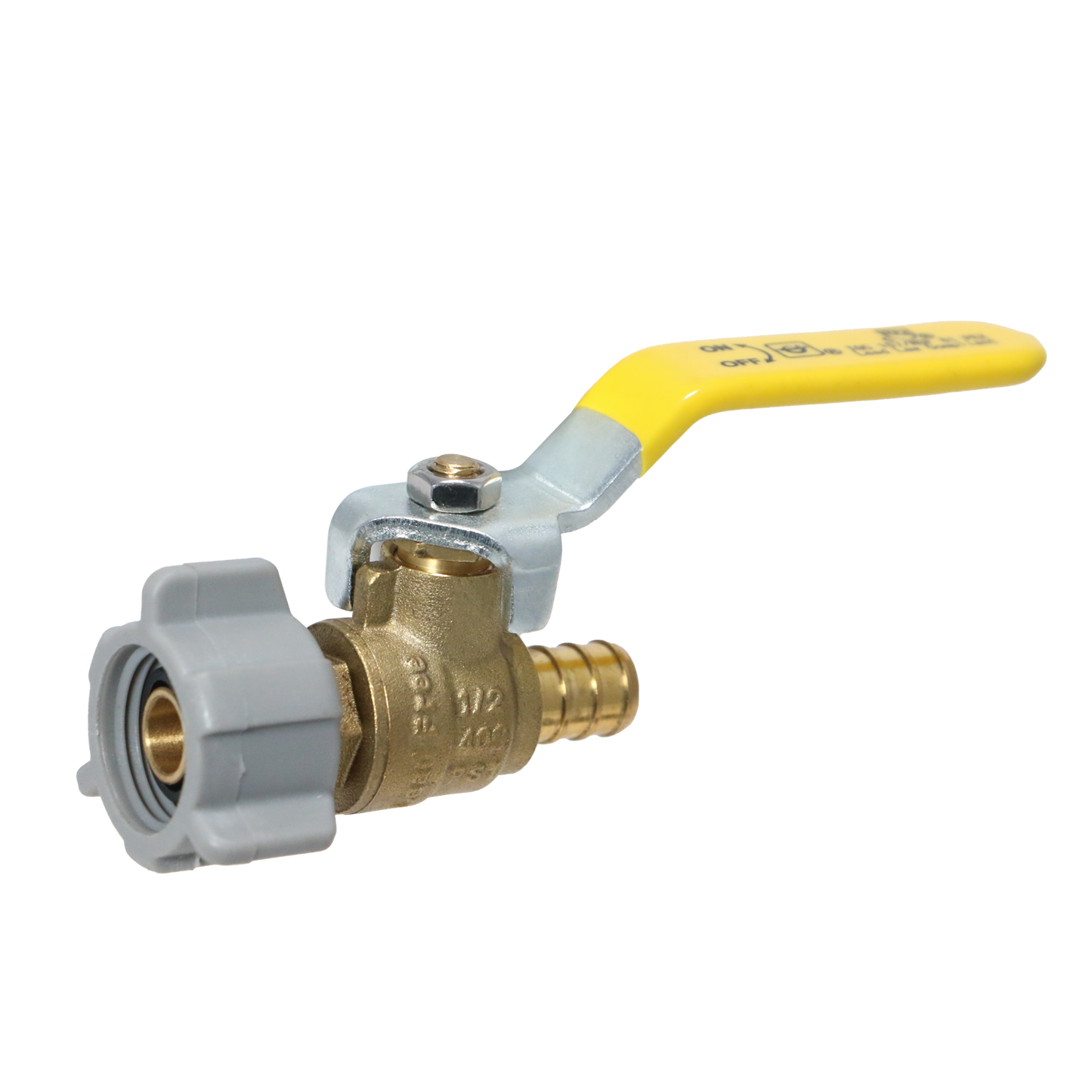 Pex Barb Crimp Swivel Ball Valve Measuring Pex 1/2" x 1/2" Swivel Ball Valve Specifically Pex Ball Valve