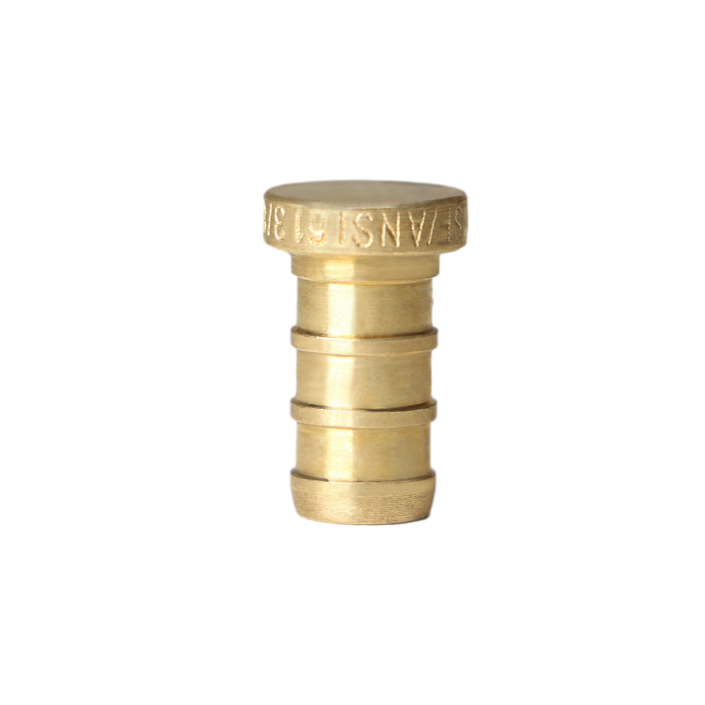 Pex Barb Crimp Plug End Cap Measuring 3/8" Pex B Plug Specifically Pex Barb Crimp Plug