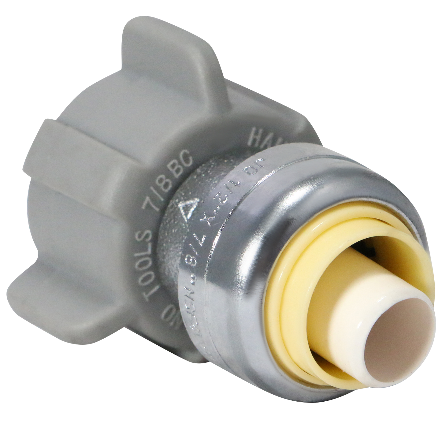 Push to Connect Ballcock Toilet Adapter Pex A Expansion Dual OD Compression Angle Valve Measuring Push Fit 1/2" x 7/8" Ballcock Specifically Push to Connect Toilet AdaptersPex A Expansion Valves