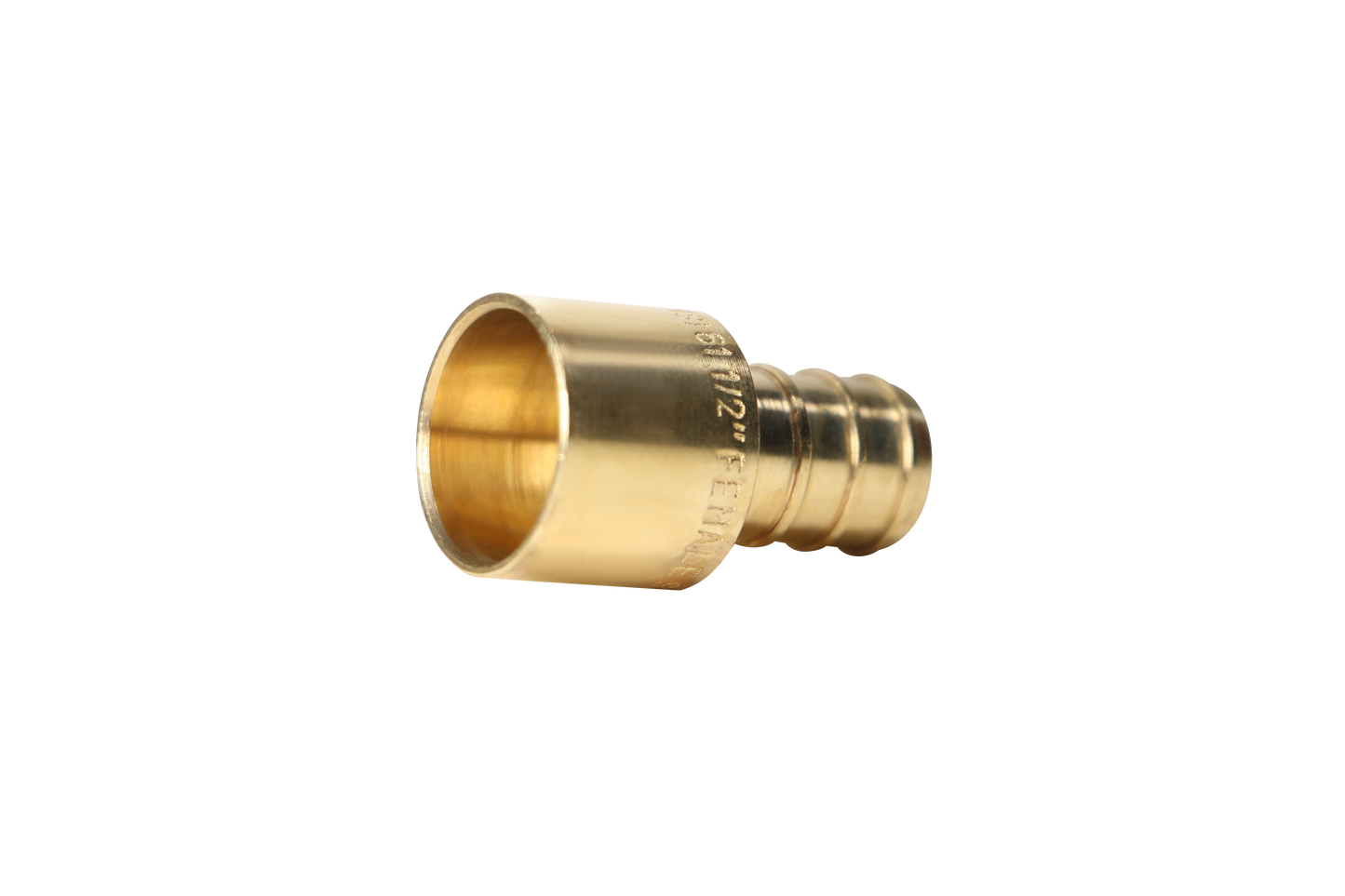 Pex Barb Crimp x Female Sweat Adapter Measuring Pex B 1/2" x 1/2" Female Sweat Adapter Specifically Pex Barb Crimp Female Sweat Adapter