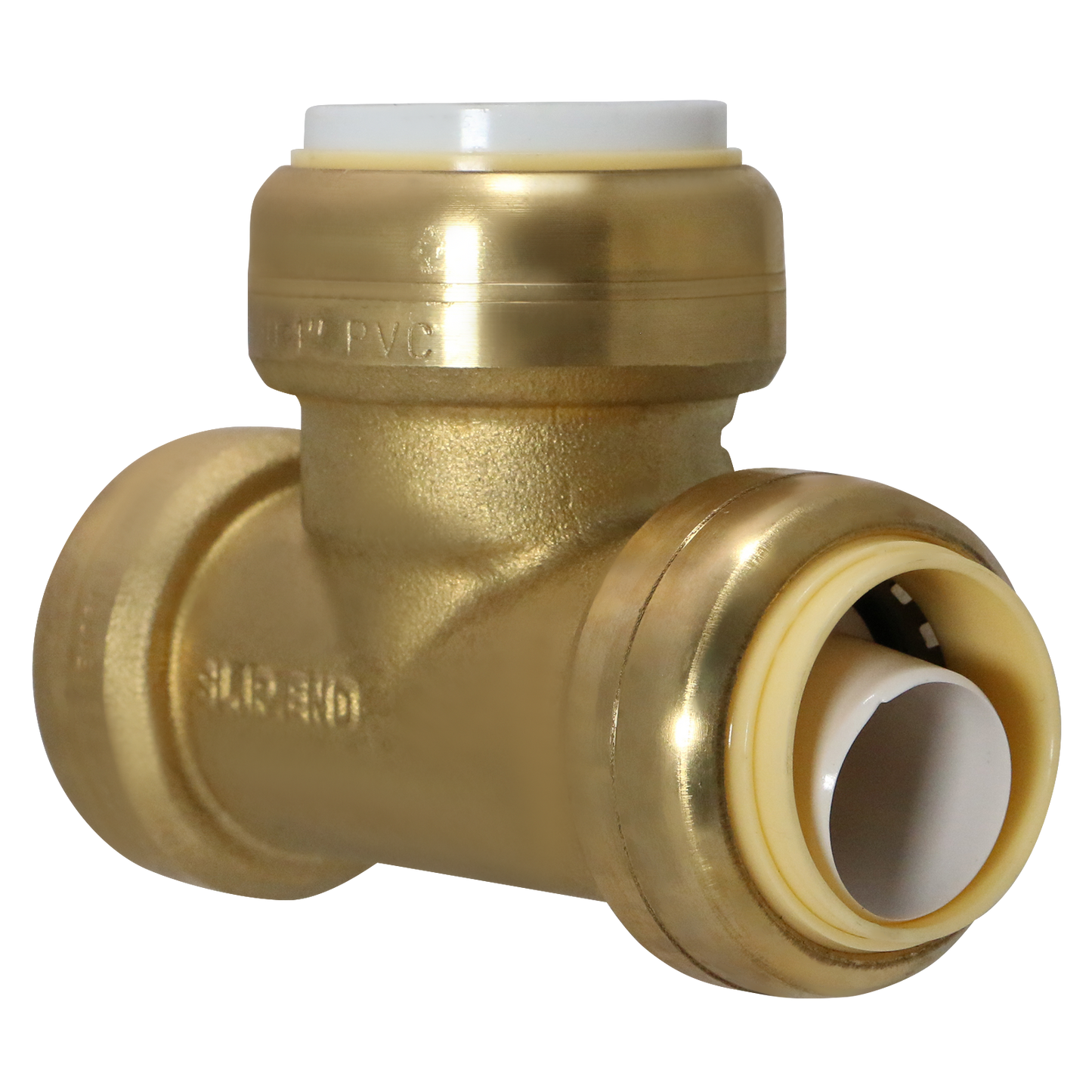 1" CTS x 1" CTS x 1" PVC Push Fit Tee Push To Connect Tee 1/2" Push Fit Coupling Push To Connect Coupling PPSU Plastic Measuring 1" CTS x 1" CTS x 1" PVC Specifically Push Fit PVC to CTS TeePush Fit Plastic Coupling