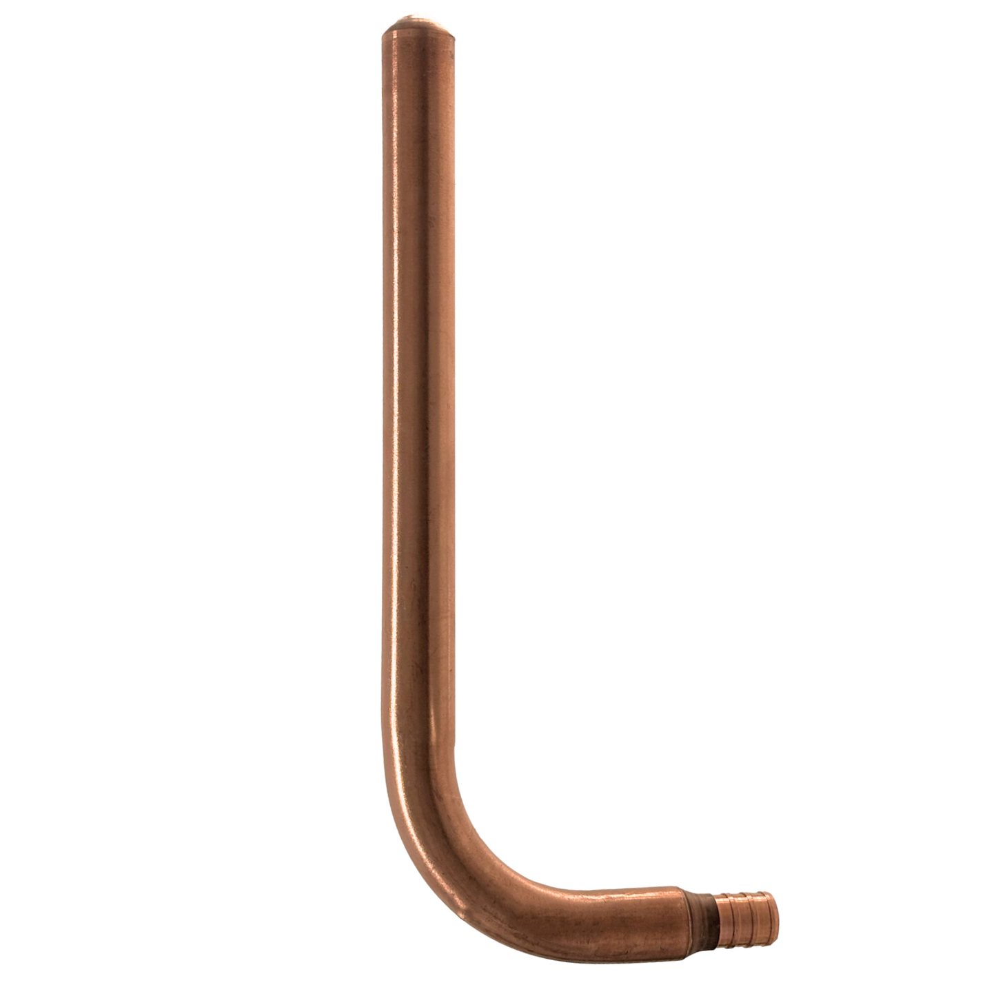 Pex Barb Crimp Copper Stub Out Measuring 1/2 inch Pex B Stub Out Elbow with Flange, 4"x 8" Specifically Pex Barb Crimp Stub Out