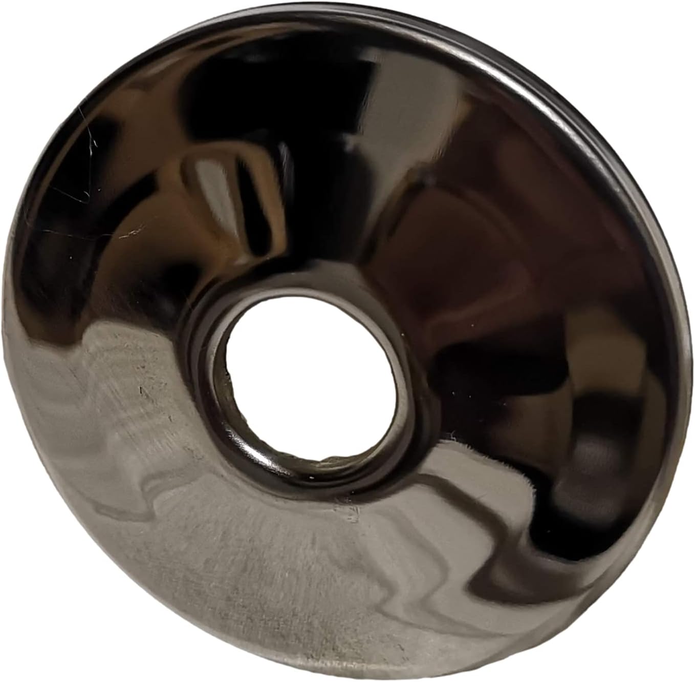 1/2" Pex CPVC Copper Pipe Escutcheons Chrome Plated Decorative Flange For 5/8" OD Tubing 1" BEND WITH EAR Measuring 1/2 inch Specifically Copper Pipe EscutcheonPipe Bend