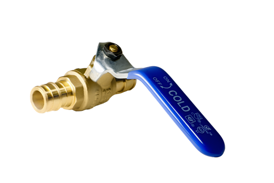 1/2 Inch Pex-A Expansion Ball Valve Cold (Blue)