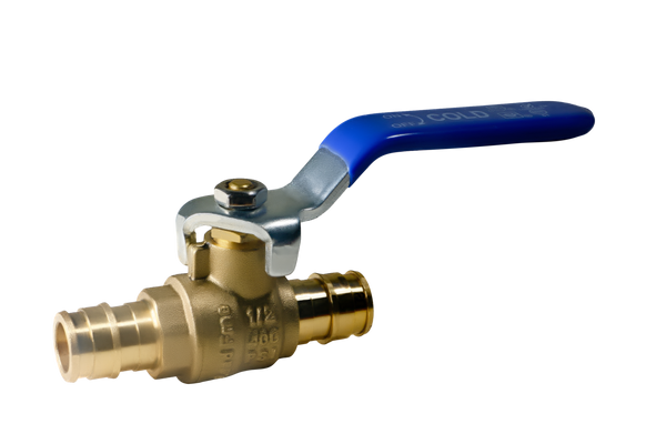 1/2 Inch Pex-A Expansion Ball Valve Cold (Blue)