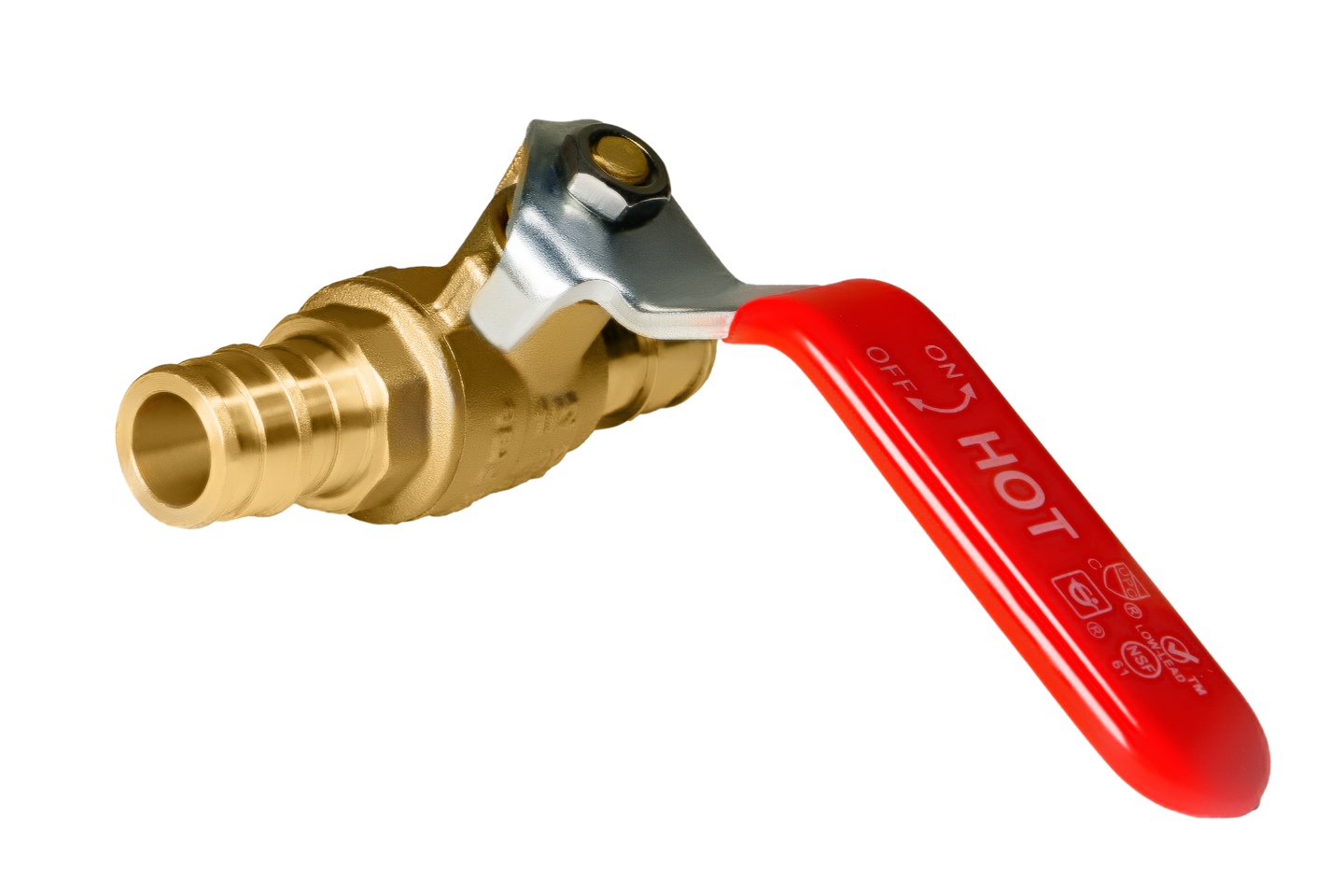 1/2 Inch Pex-A Expansion Ball Valve Hot (Red)