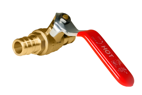 1/2 Inch Pex-A Expansion Ball Valve Hot (Red)
