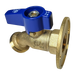 1/2 Inch FPT x 3/4 Inch MHT 1/4 Turn Hose Bibb Valve with Flange