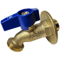 1/2 Inch Male Sweat x 3/4 Inch GHT Hose Bibbs with Flange