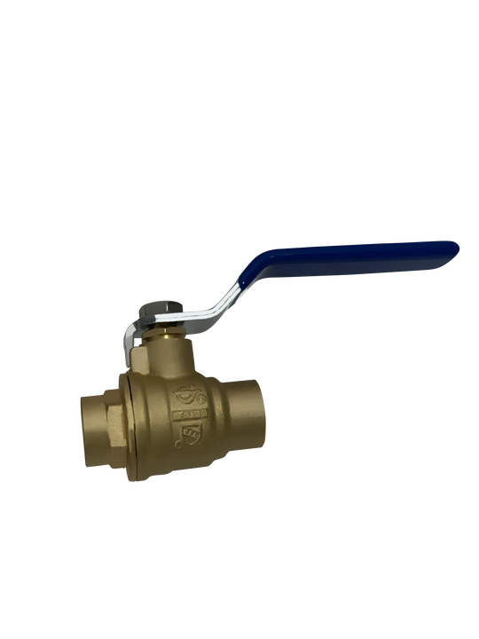 1/2 Inch Brass Sweat Shut Off Ball Valve
