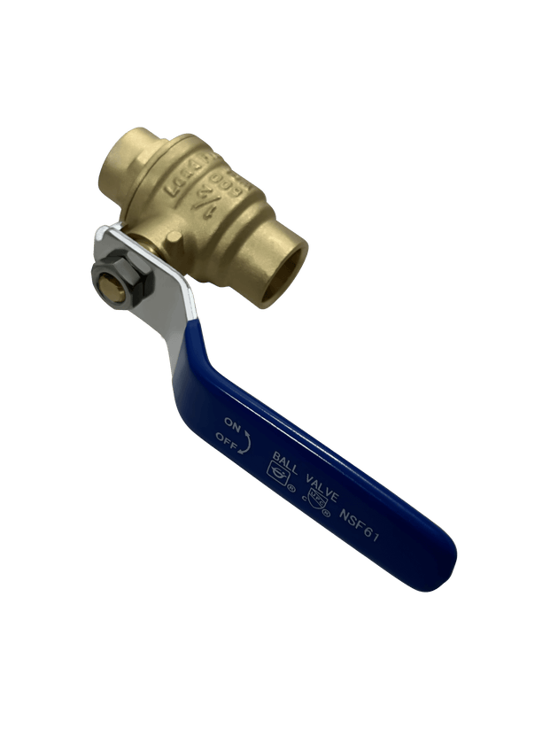 1/2 Inch Brass Sweat Shut Off Ball Valve