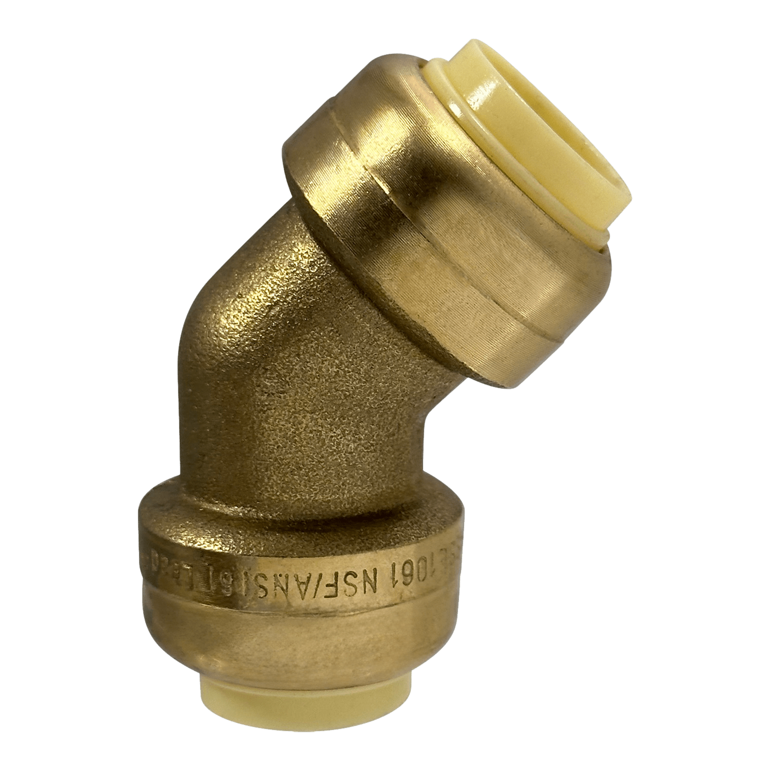 Push-to-Connect 1/2 Inch x 1/2 Inch 45 Degree Elbow