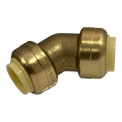 Push-to-Connect 1/2 Inch x 1/2 Inch 45 Degree Elbow