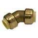 Push-to-Connect 1/2 Inch x 1/2 Inch 45 Degree Elbow