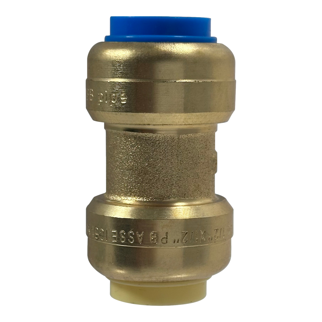 Push-to-Connect 1/2 Inch x 1/2 Inch PB Coupling