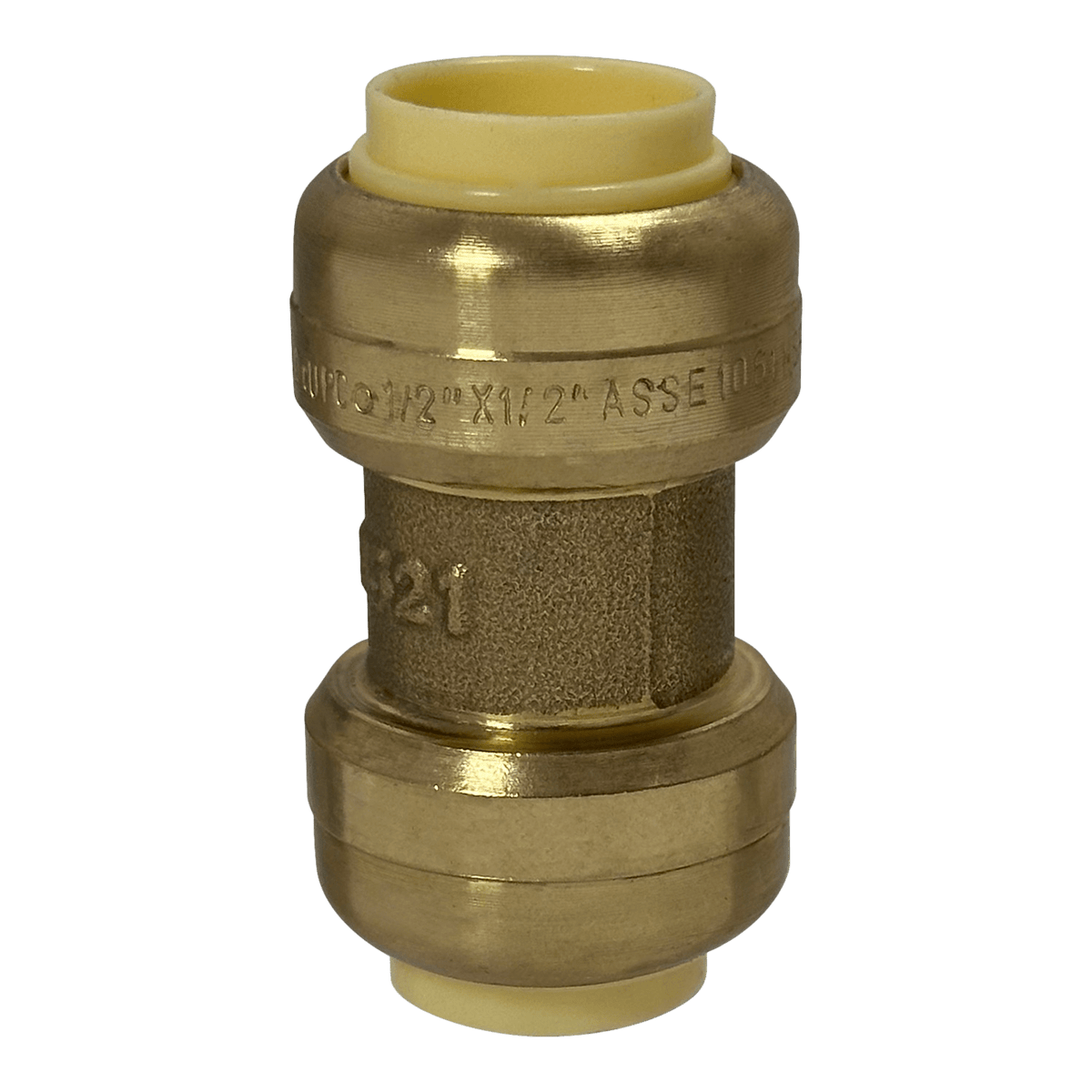 Push-to-Connect 1/2 Inch x 1/2 Inch Coupling