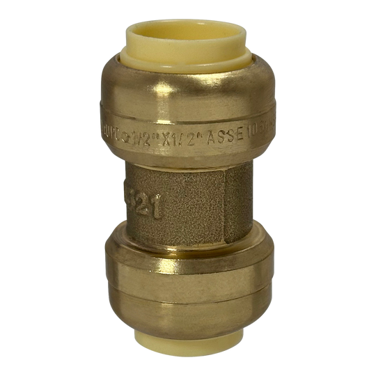 Push-to-Connect 1/2 Inch x 1/2 Inch Coupling