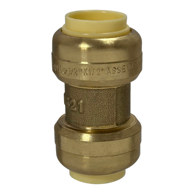 Push-to-Connect 1/2 Inch x 1/2 Inch Coupling