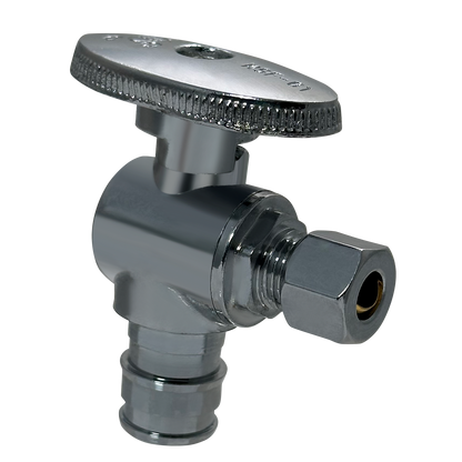 Measuring Pex A 1/2" x 1/4" OD Compression Angle Stop Valve Specifically Pex A OD Compression Angle Stop Valve