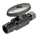 Pex-A Expansion 1/2 Inch x 1/4 Inch OD Compression Straight Stop Valve