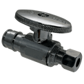 Pex-A Expansion 1/2 Inch x 1/4 Inch OD Compression Straight Stop Valve