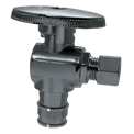 Pex-A Expansion 1/2 Inch x 1/4 Inch OD Compression Angle Stop Valve